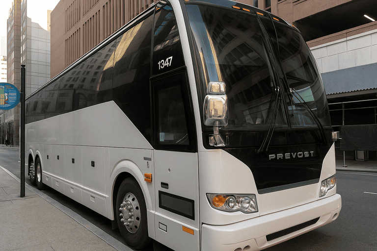 a Charter Bus Rental Kent coach bus